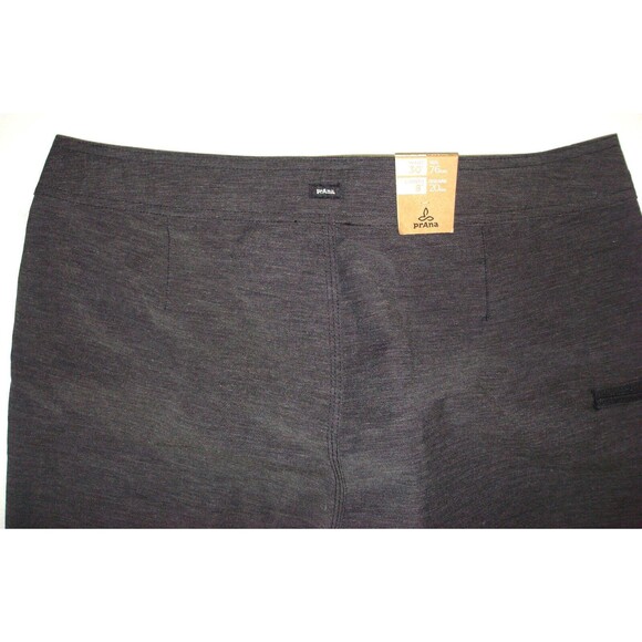 New Mens Prana Shorts 30 X 8 NWT Performance Water Boardshort Swim Black UV Belt - Picture 4 of 5